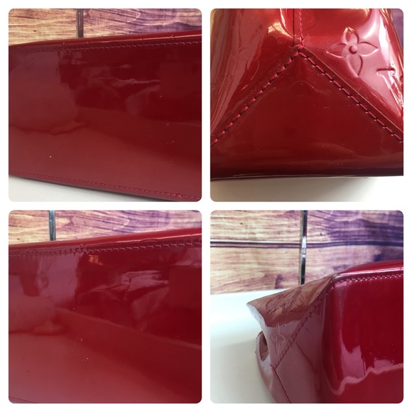 Louis Vuitton Red Vernis Wilshire PM Bag - Picture 5 of 8